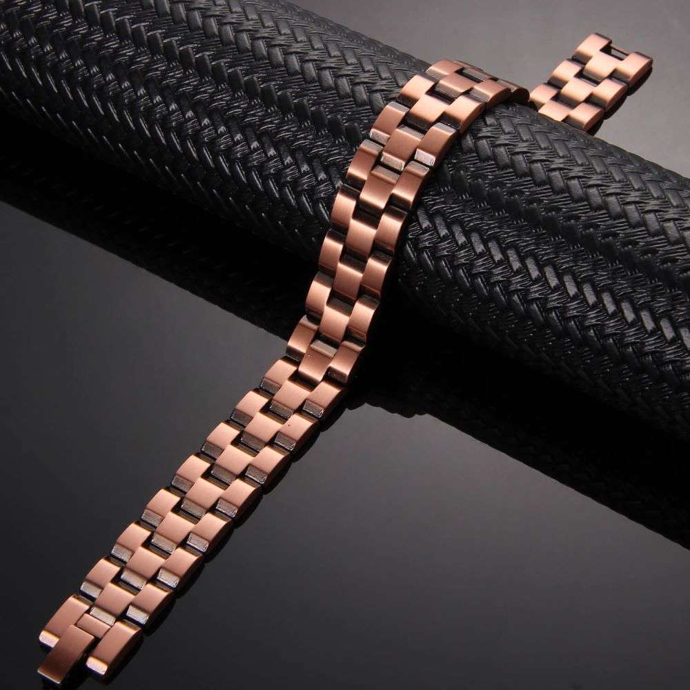 Ultra Strength 63 magnets inter - Linked Pure Copper Bracelet - Karoo Earth