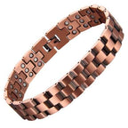 Ultra Strength 63 magnets inter - Linked Pure Copper Bracelet - Karoo Earth