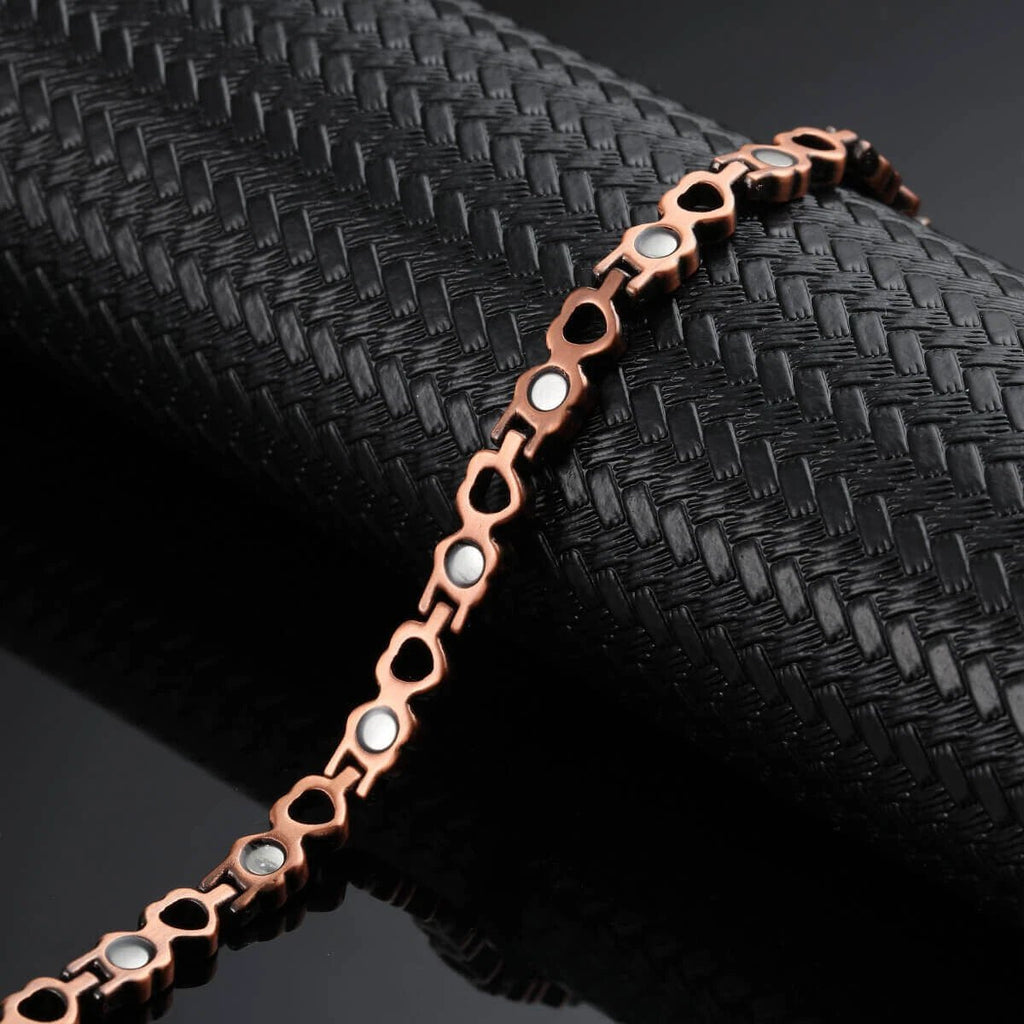 Ultra Strength Heart Copper Magnetic Therapy Anklet - Karoo Earth