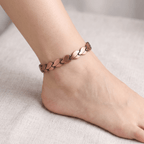 Ultra Strength Leaf Link Copper Bio-Magnetic Therapy Anklet - Karoo Earth