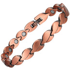 Ultra Strength Leaf Link Copper Bio-Magnetic Therapy Anklet - Karoo Earth