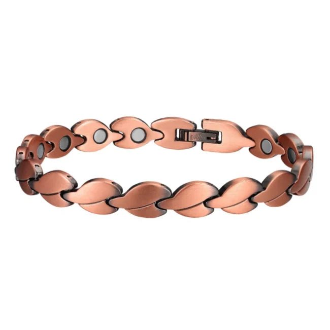 Ultra Strength Leaf Link Copper Bio-Magnetic Therapy Anklet - Karoo Earth