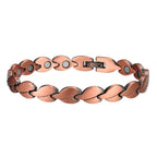 Ultra Strength Leaf Link Copper Bio-Magnetic Therapy Anklet - Karoo Earth