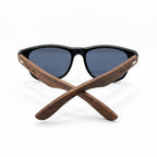 Unisex Walnut Wood Sunglasses UV400 - Black - Karoo Earth