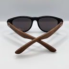 Unisex Walnut Wood Sunglasses UV400 - Blue Mirror - Karoo Earth