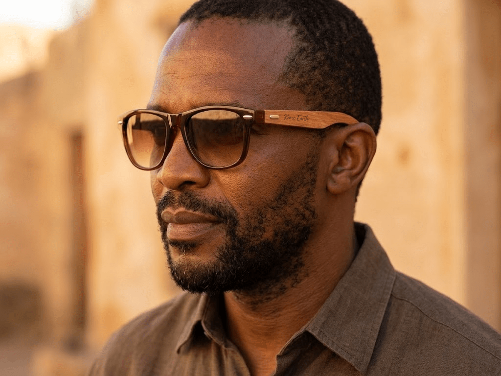 Unisex Walnut Wood Sunglasses UV400 - Brown - Karoo Earth