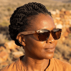 Unisex Walnut Wood Sunglasses UV400 - Tortoiseshell - Karoo Earth