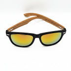 Unisex Walnut Wood Sunglasses UV400 - Yellow Mirror - Karoo Earth