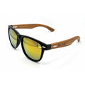 Unisex Walnut Wood Sunglasses UV400 - Yellow Mirror - Karoo Earth
