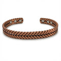 Copper Herringbone Bracelet Plain