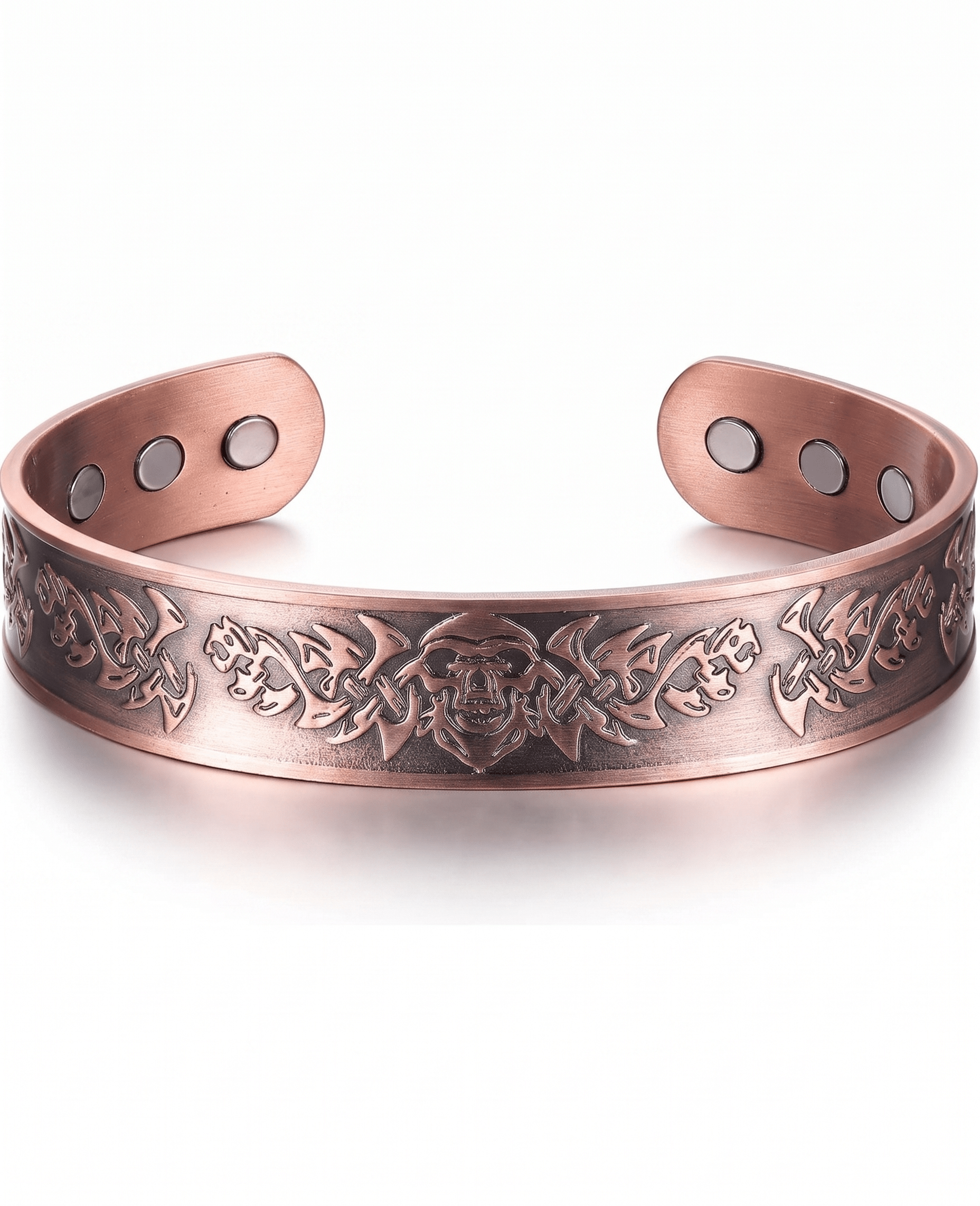 Viking Skull Pure Copper Bracelet - Karoo Earth