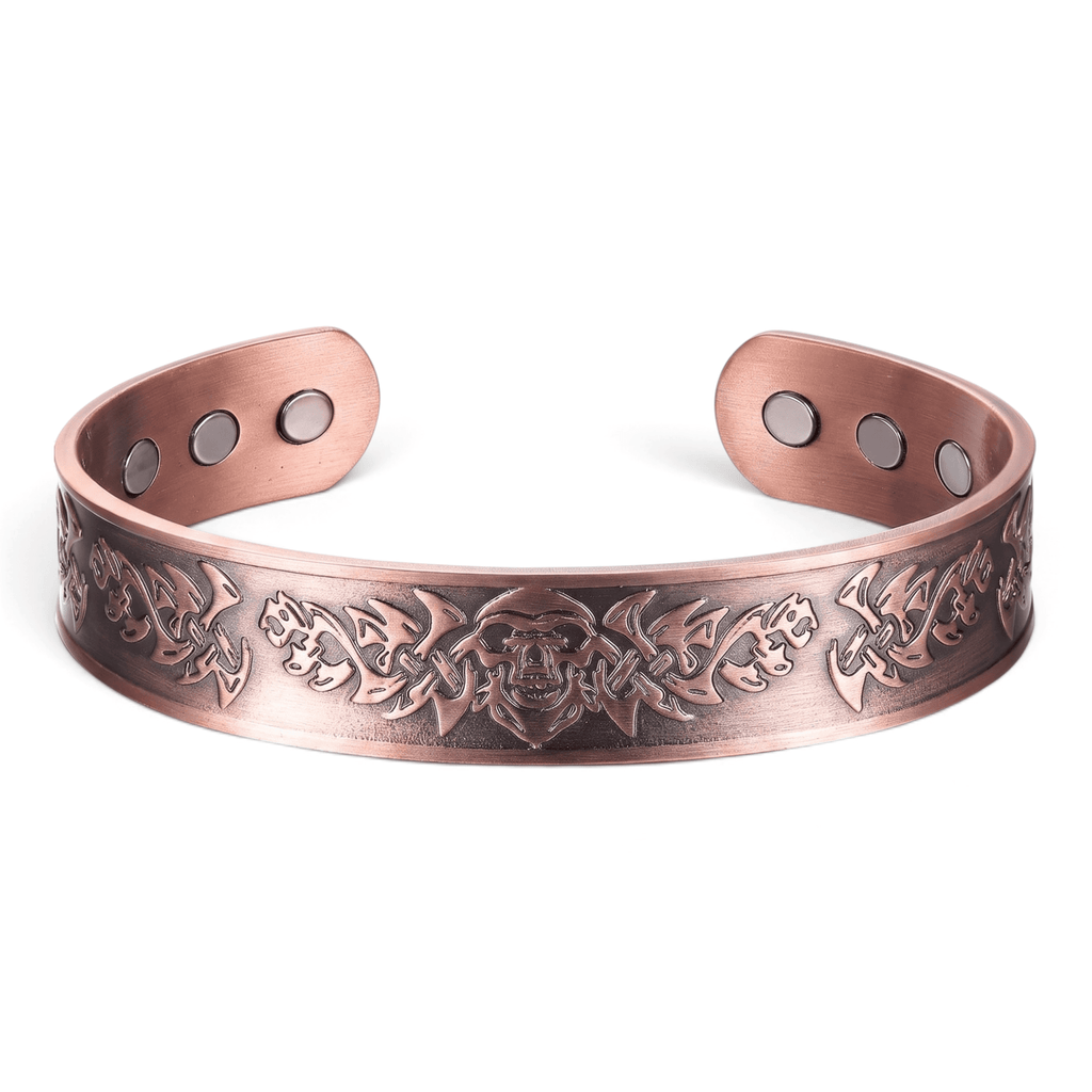 Viking Skull Pure Copper Bracelet - Karoo Earth