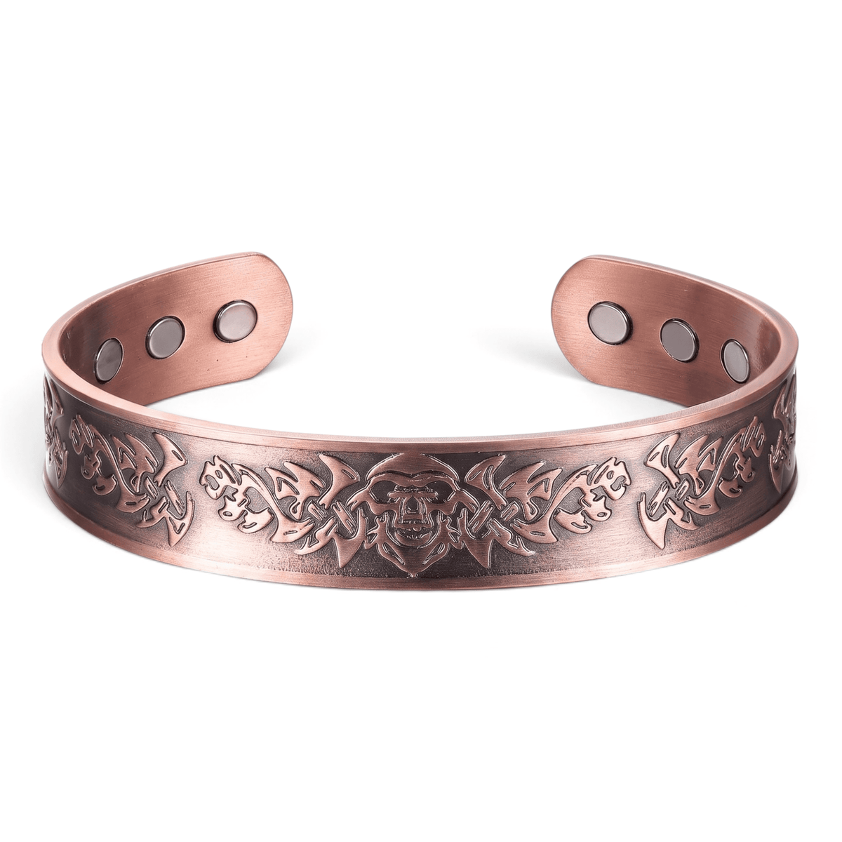 Viking Skull Pure Copper Bracelet - Karoo Earth
