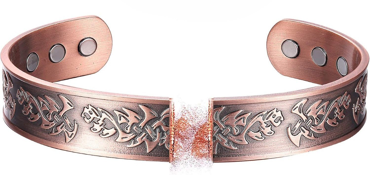 Viking Skull Pure Copper Bracelet - Karoo Earth