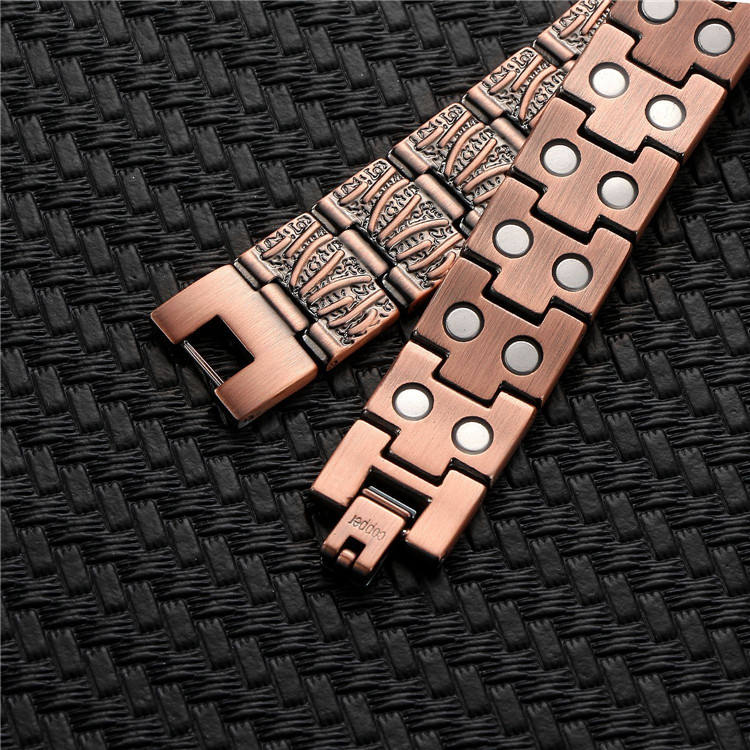 Weathered Wood Link Pure Copper Bracelet - Karoo Earth