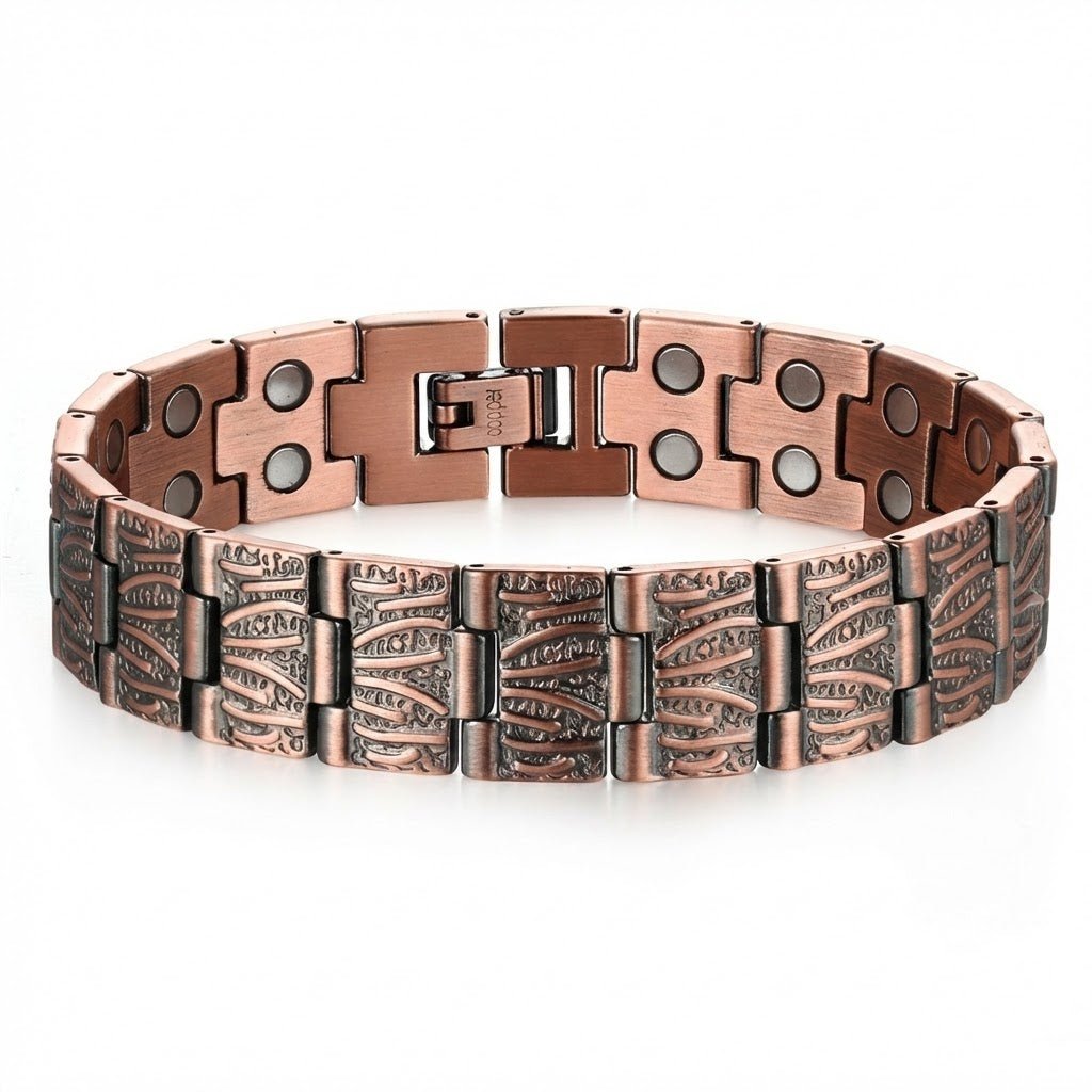 Weathered Wood Link Pure Copper Bracelet - Karoo Earth