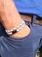 White Ensign Paracord Bracelet - Karoo Earth