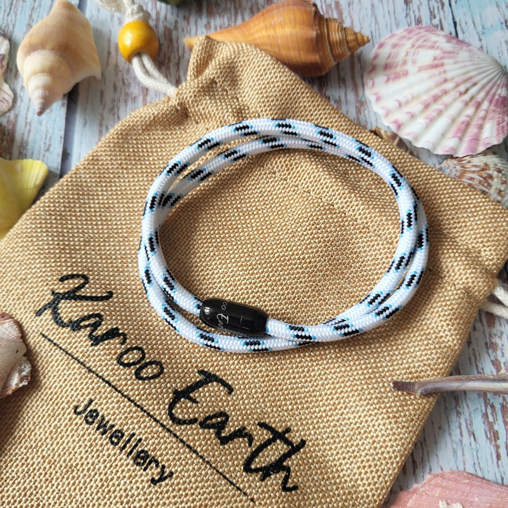 White Ensign Paracord Bracelet - Karoo Earth