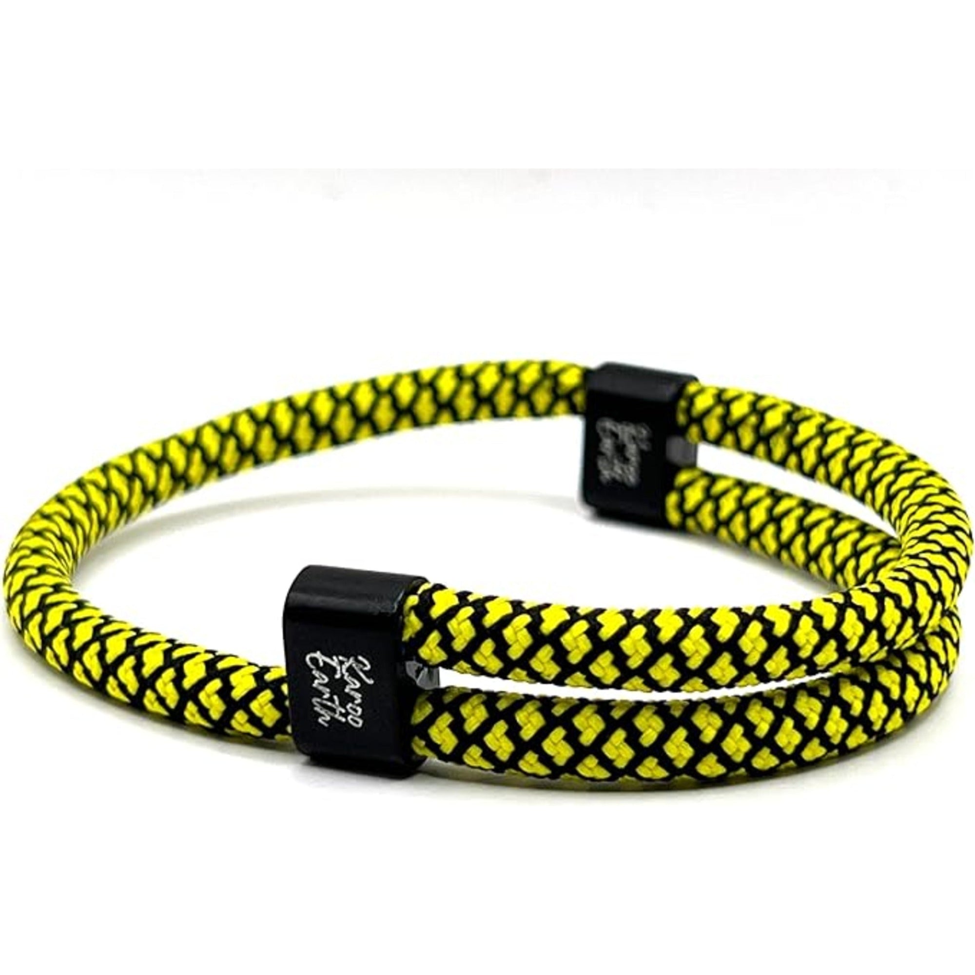 Yellow & Black Karoo Earth Rope Adjustable Paracord Bracelet - Karoo Earth
