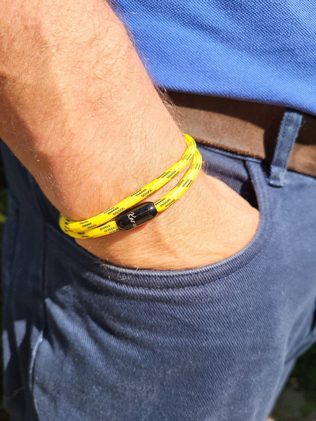 Yellow Paracord Bracelet - Karoo Earth